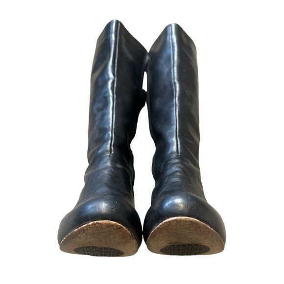 Frye Black Tall Leather Lisa Boots Size 6 - Picture 8 of 16